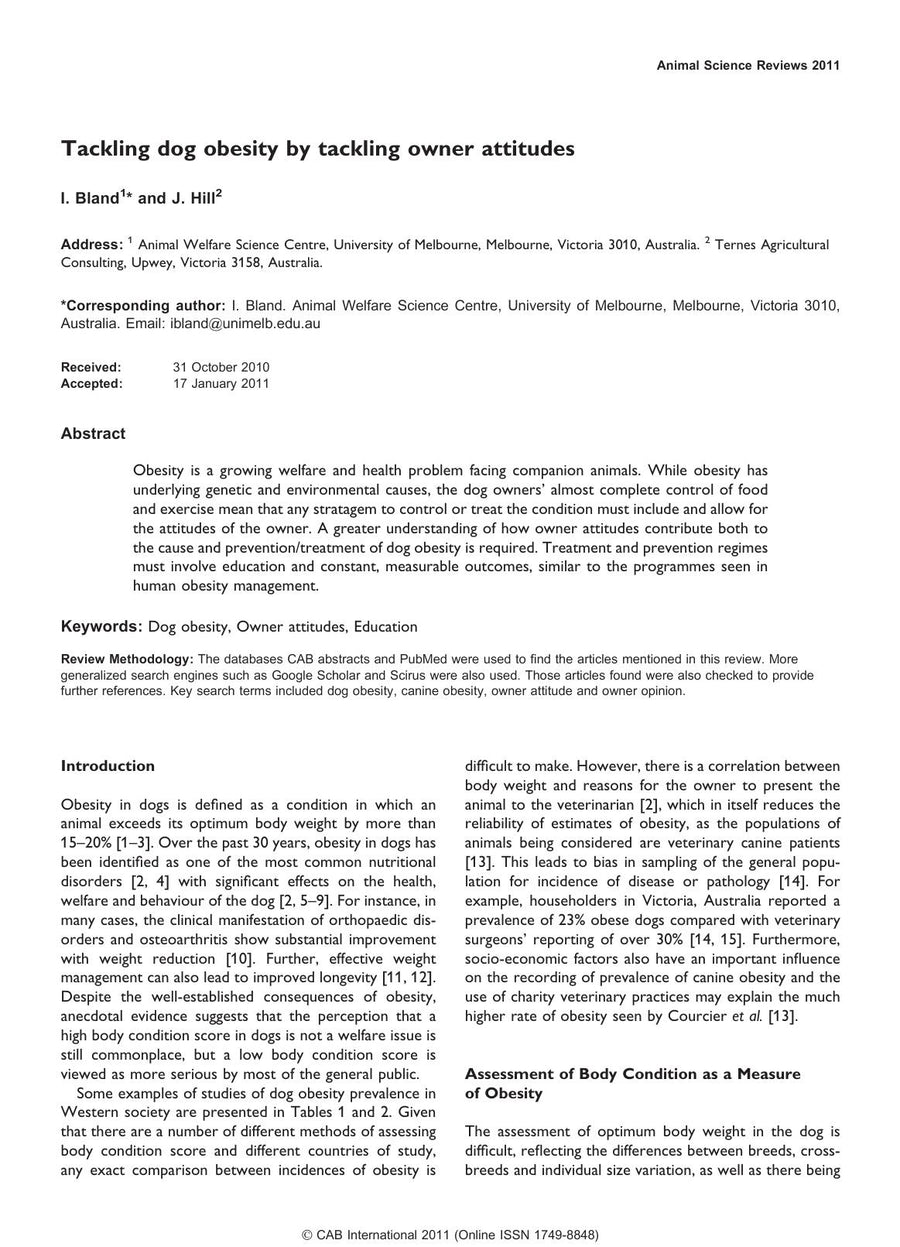 Preview page of Animal Science Reviews 2011