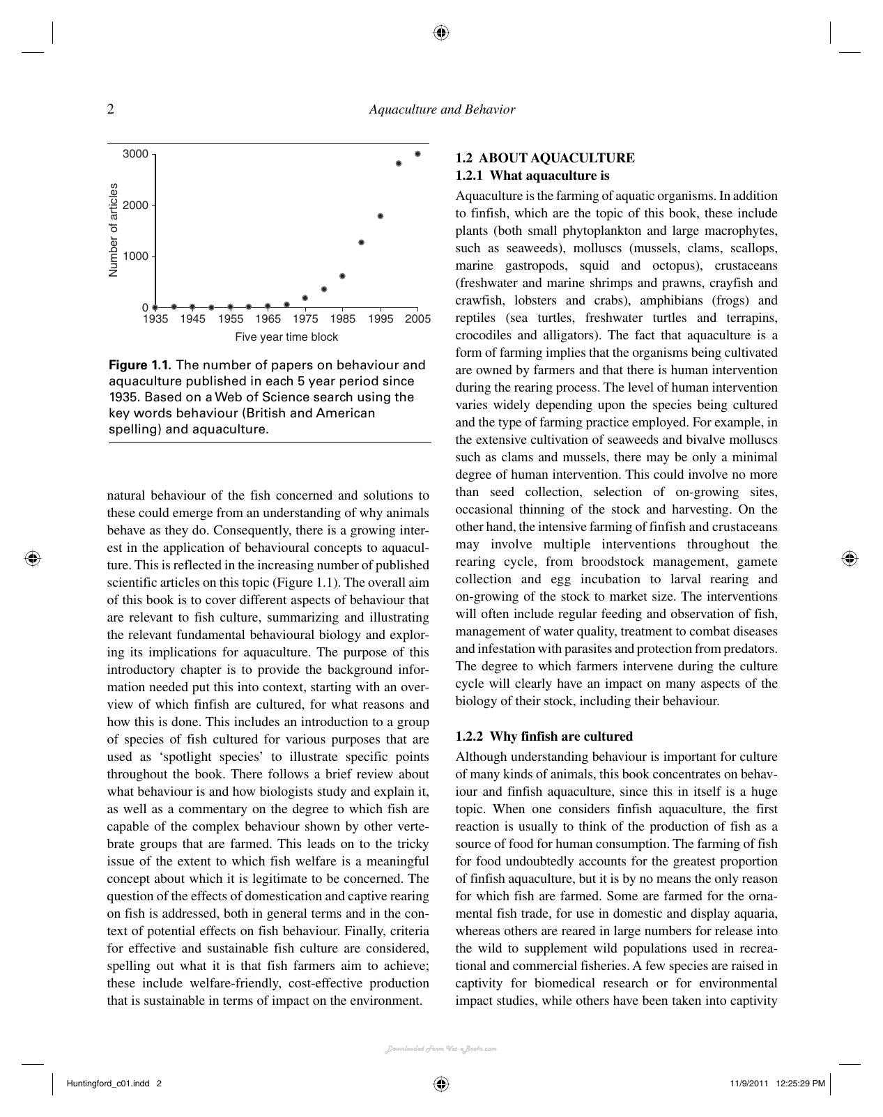 Aquaculture And Behavior