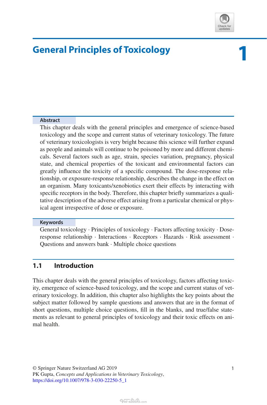 Concepts And Applications In Veterinary Toxicology An Interactive Guide