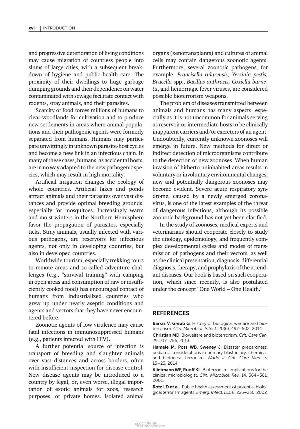 Zoonoses Infectious Diseases Transmissible Between Animals And Humans 4Th Edition