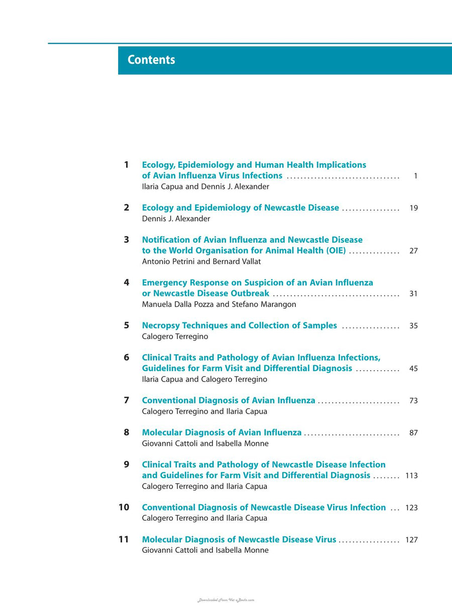 Preview page of Avian Influenza and Newcastle Disease a Field and Laboratory Manual