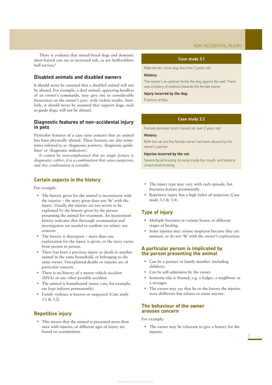 Preview page of Animal Abuse and Unlawful Killing Forensic Veterinary Pathology