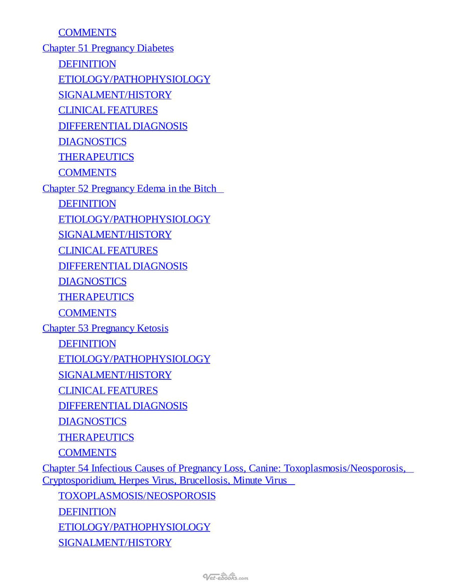 Preview page of Blackwells Five Minute Veterinary Consult Clinical Companion Small Animal Endocrinology and Reproduction