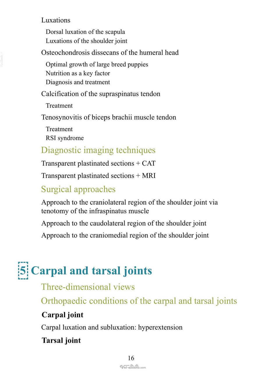 Preview page of 3D Joint Anatomy in Dogs Main Joint Pathologies and Surgical Approaches