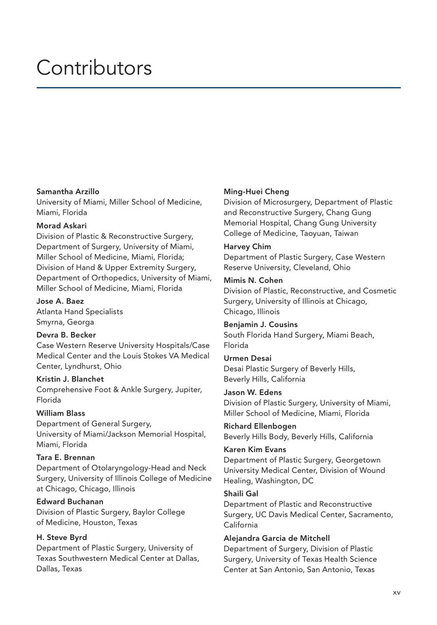 Preview page of Operative Procedures in Plastic, Aesthetic and Reconstructive Surgery