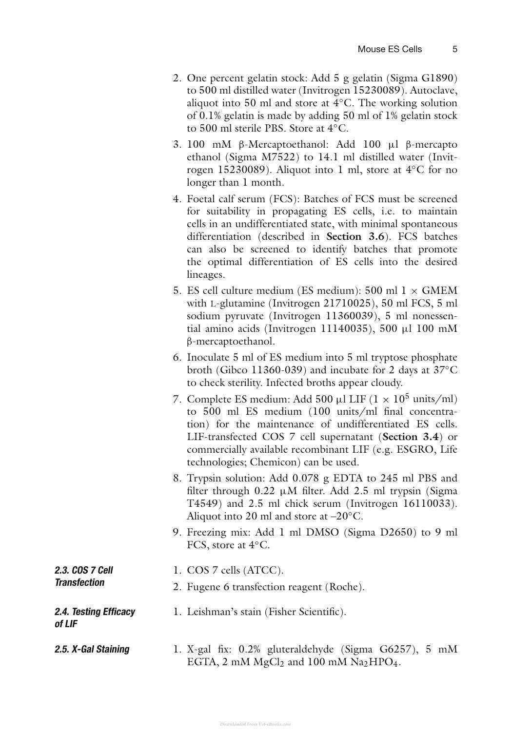 Mouse Cell Culture Methods And Protocols
