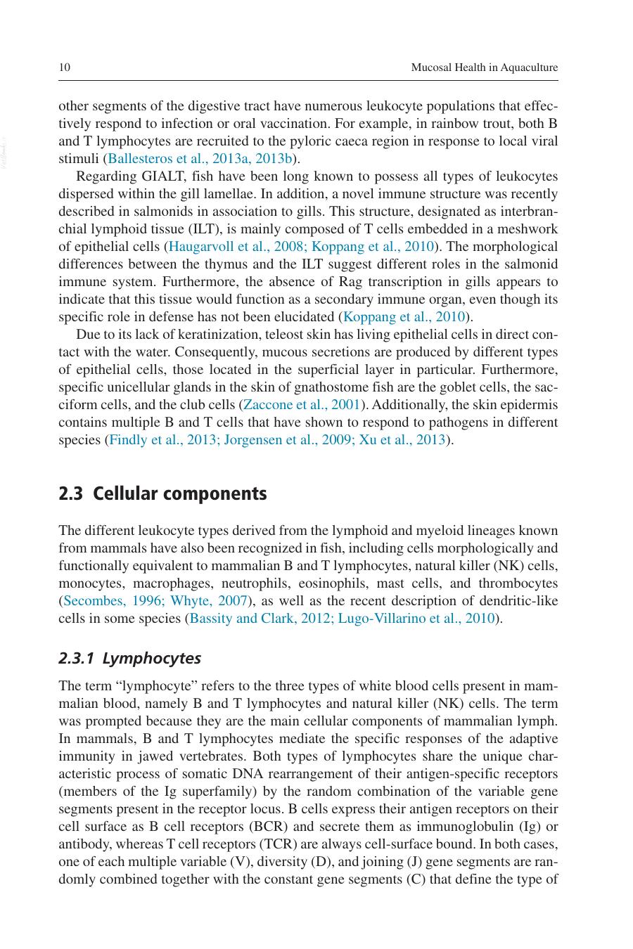 Mucosal Health In Aquaculture