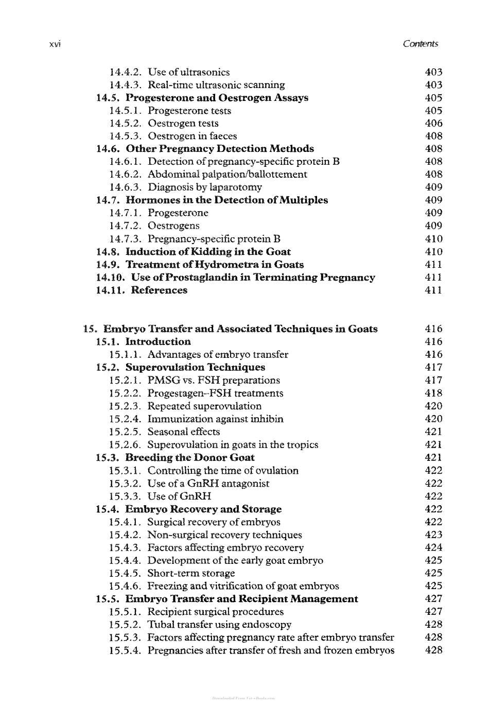 Controlled Reproduction In Sheep And Goats
