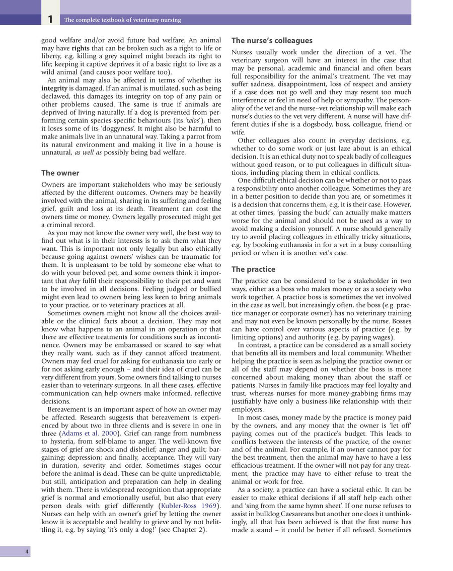 Preview page of The Complete Textbook of Veterinary Nursing 2nd Edition