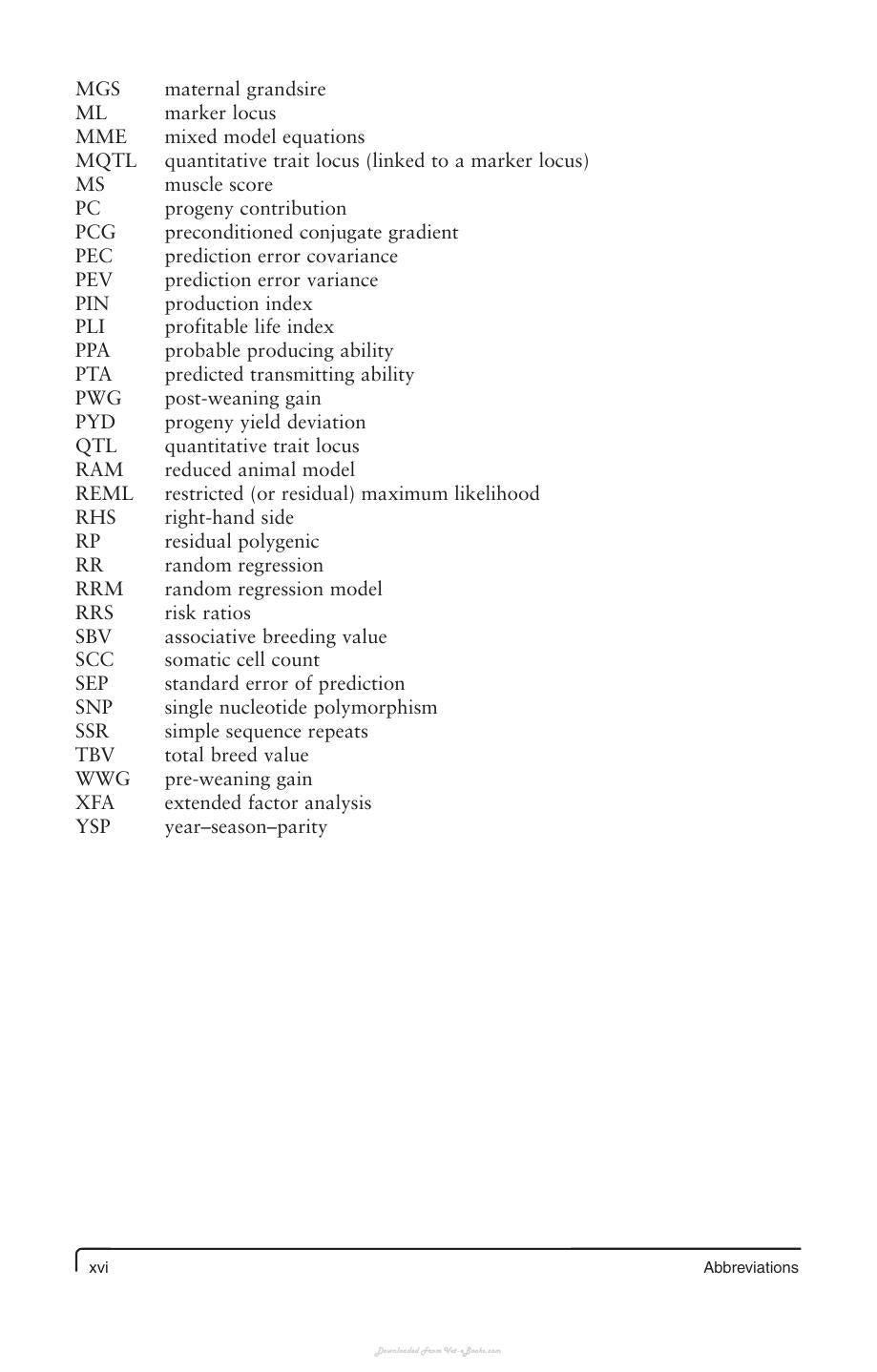 Linear Models For The Prediction Of Animal Breeding Values