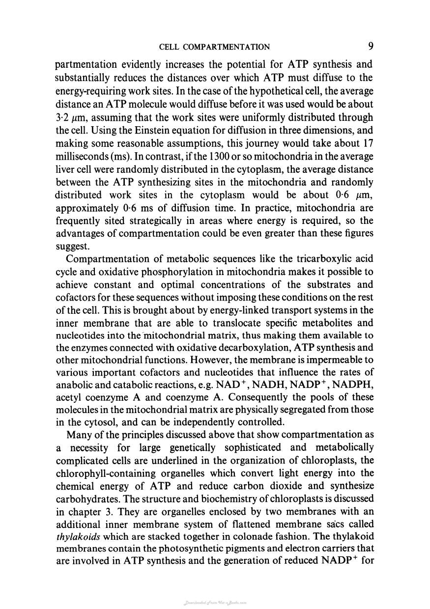 Biochemistry And Structure Of Cell Organelle