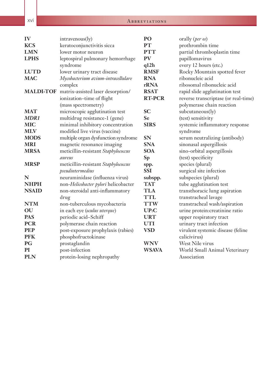 Preview page of Infectious Diseases of the Dog and Cat a Color Handbook