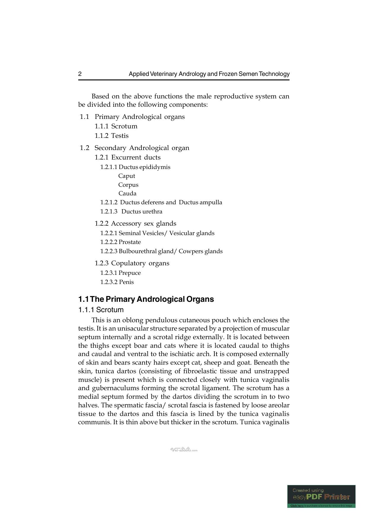 Applied Veterinary Andrology And Frozen Semen Technology