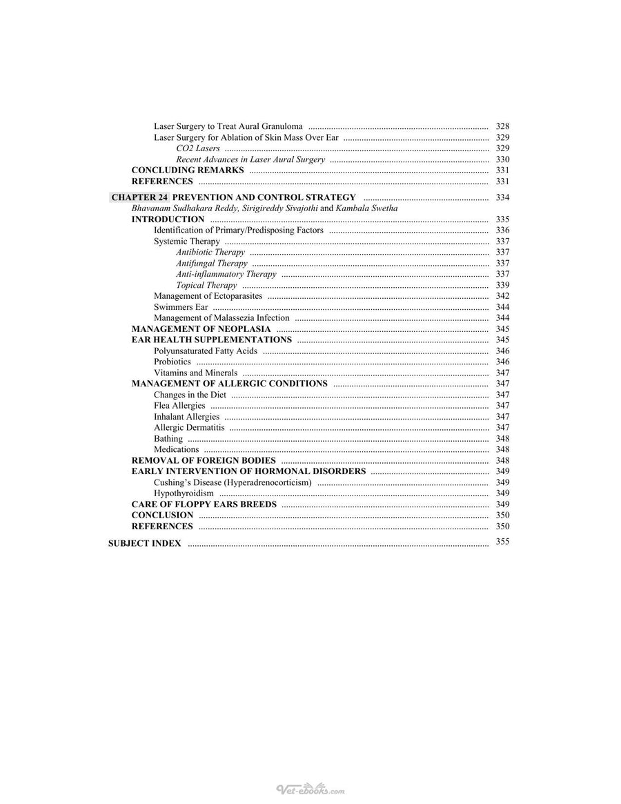 Preview page of Common Ear Diseases in Dogs Diagnosis and Management