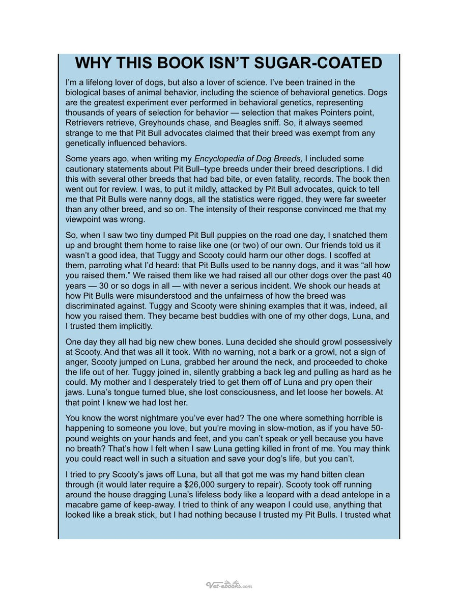 Preview page of Pit Bulls for Dummies, 2nd Edition