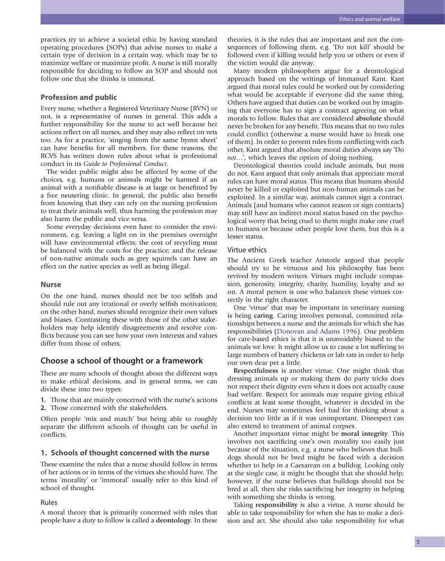 Preview page of The Complete Textbook of Veterinary Nursing 2nd Edition