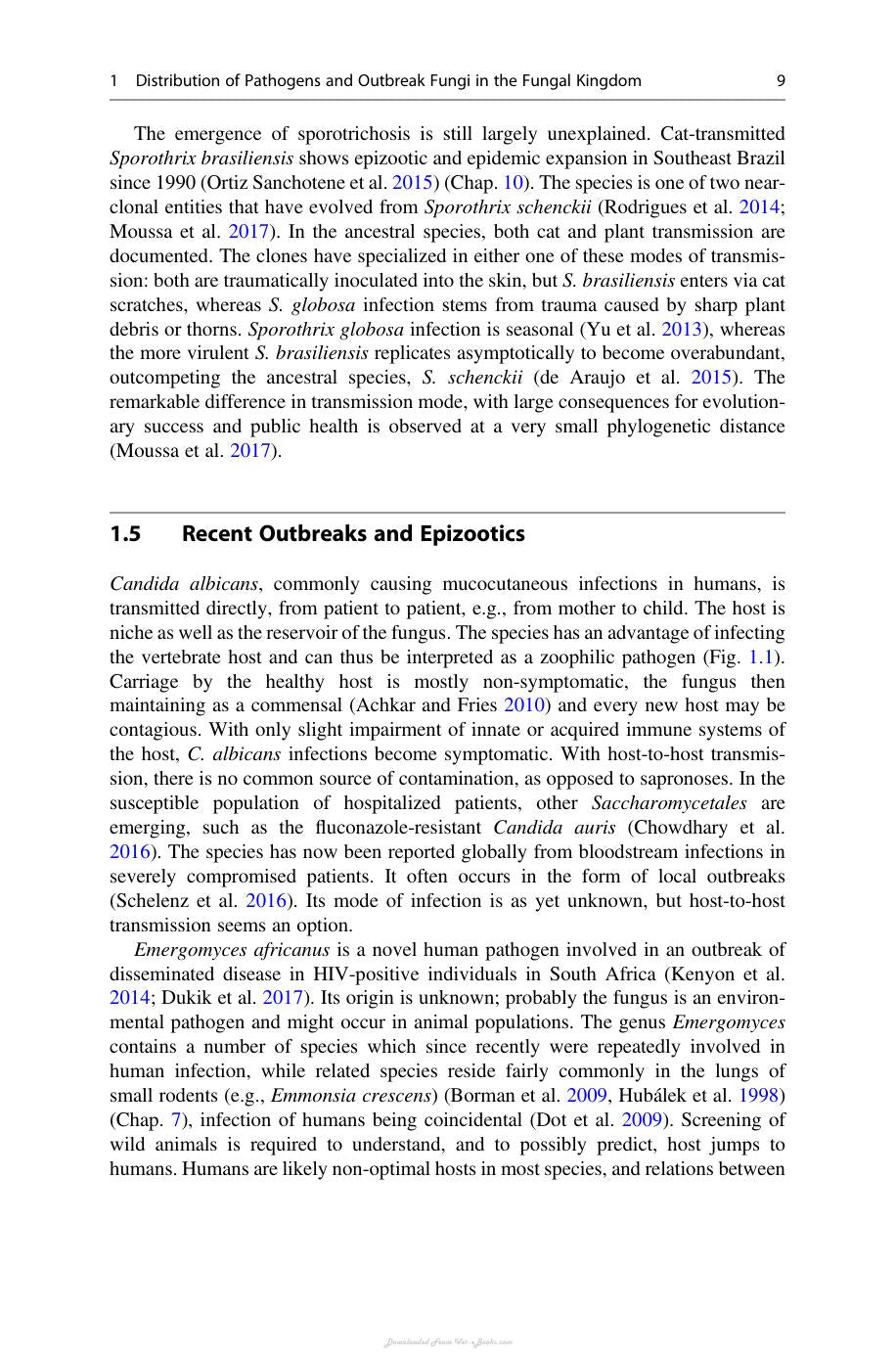 Emerging And Epizootic Fungal Infections In Animals