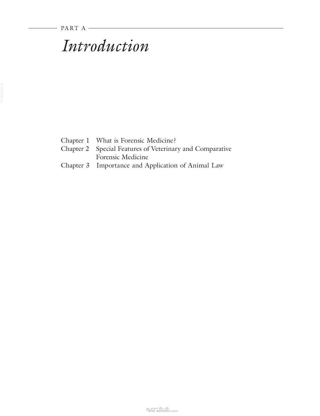 Introduction To Veterinary And Comparative Forensic Medicine