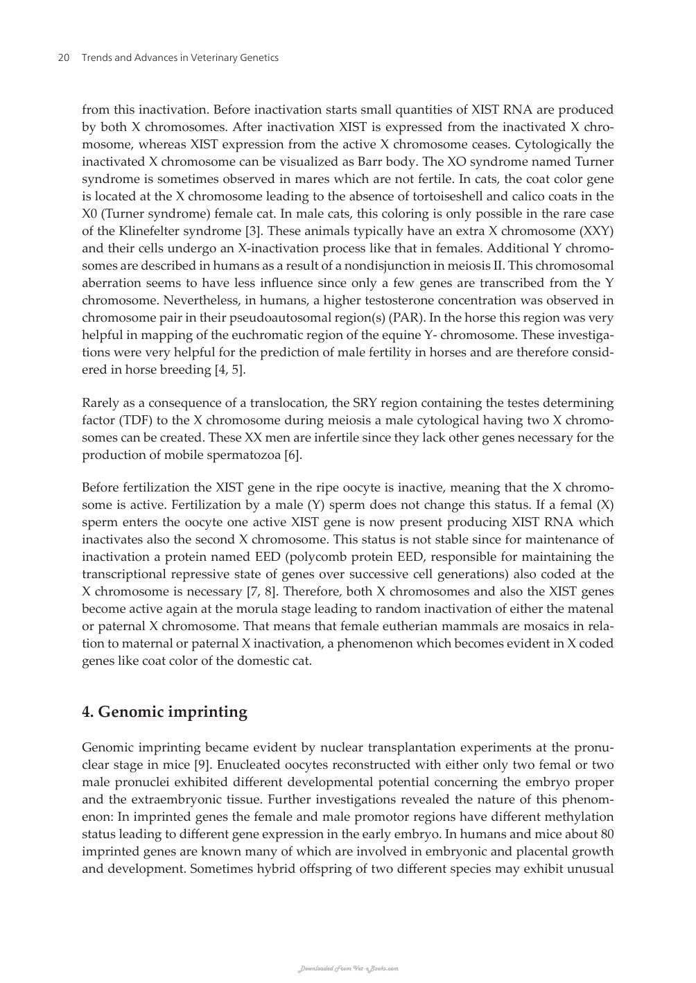 Trends And Advances In Veterinary Genetics