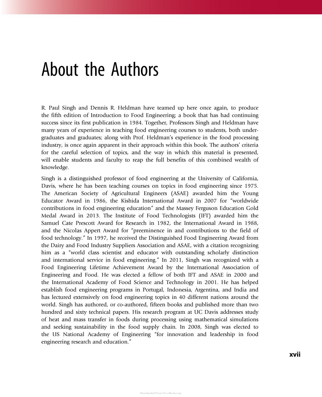 Introduction To Food Engineering 5Th Edition