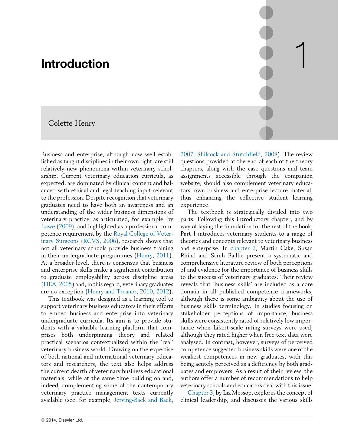 Veterinary Business And Enterprise Theoretical Foundations And Practical Cases