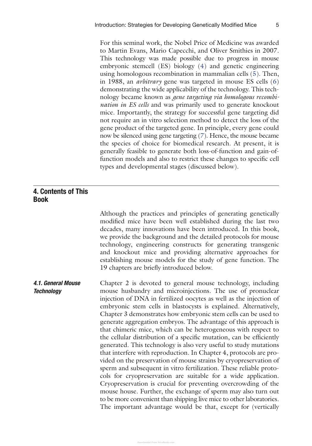 Transgenic Mouse Methods And Protocols 2Nd Edition