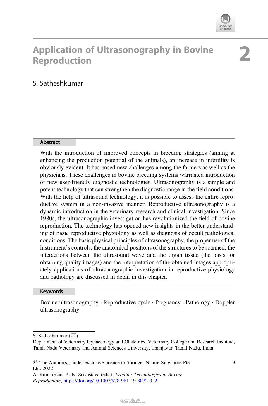 Frontier Technologies In Bovine Reproduction