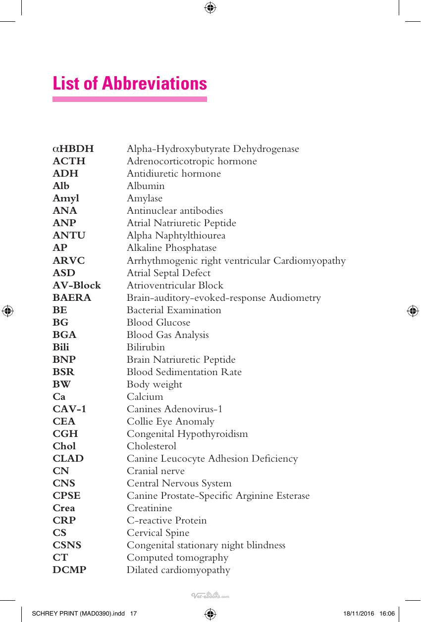 Handbook Of Symptoms In Dogs And Cats Assessing Common Illnesses By Differential Diagnosis 3Rd Edition
