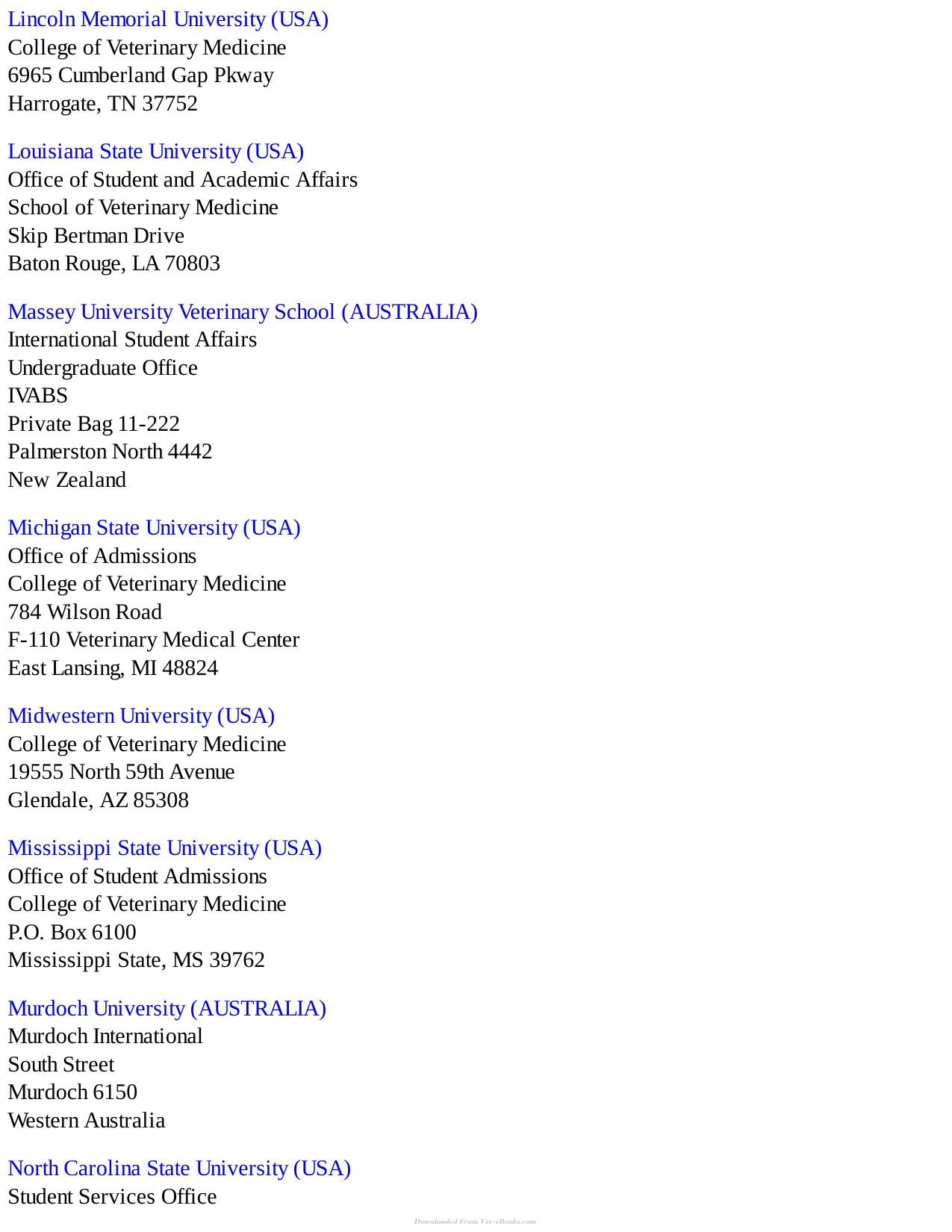 Veterinary Medical School Admission Requirements Vmsar 2018 Edition For 2019 Matriculation