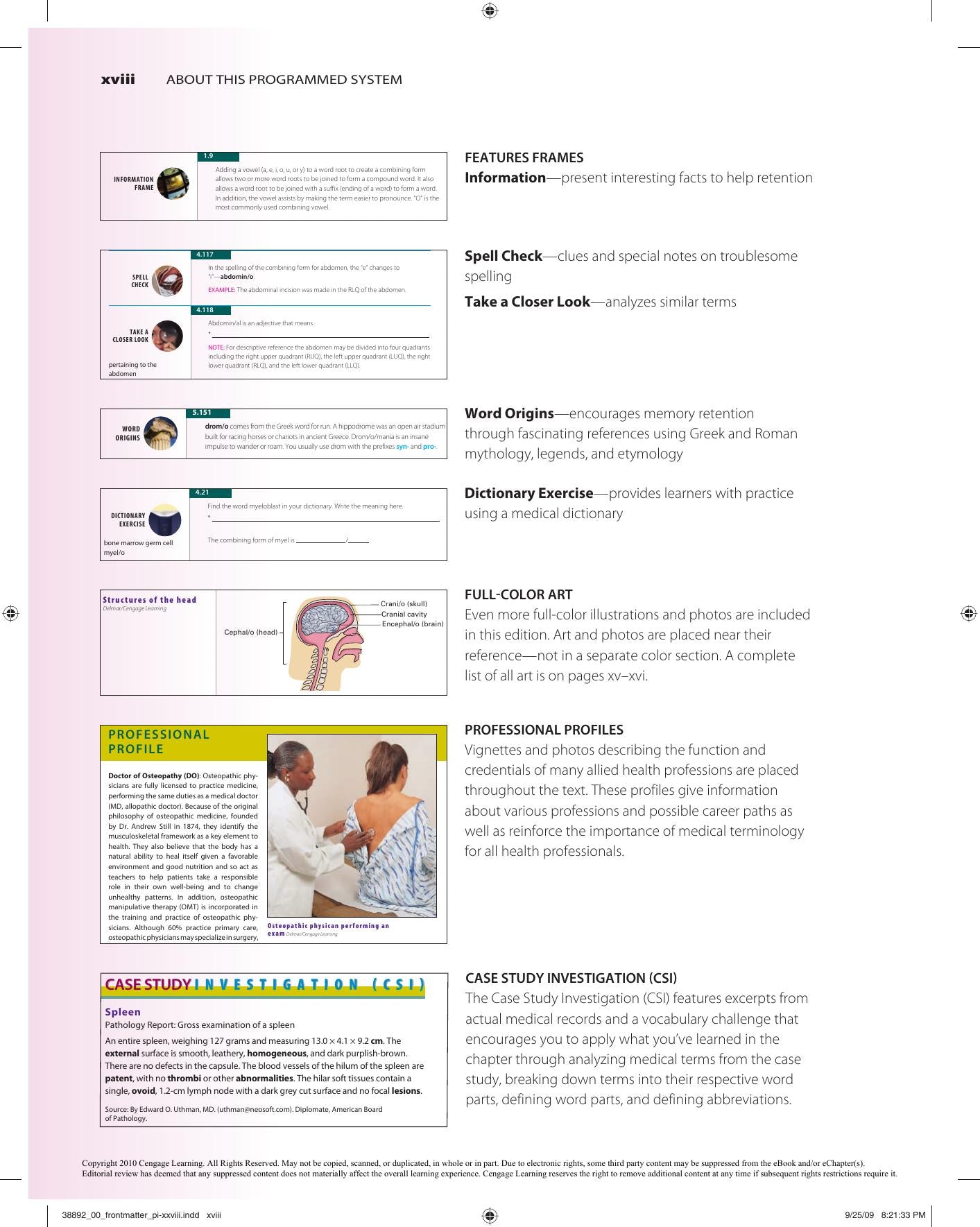 Medical Terminology A Programmed Systems Approach 10Th Edition