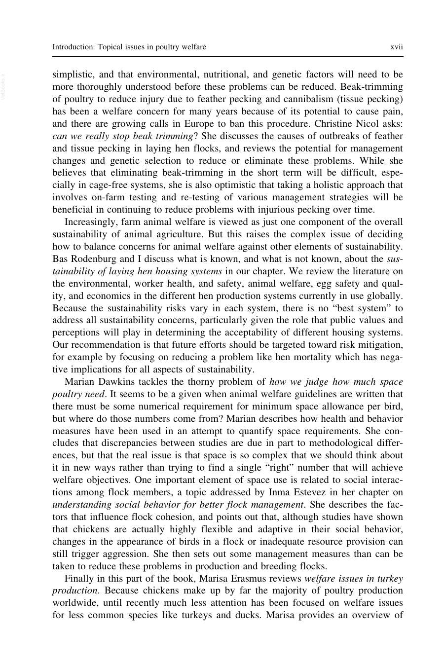 Preview page of Advances in Poultry Welfare
