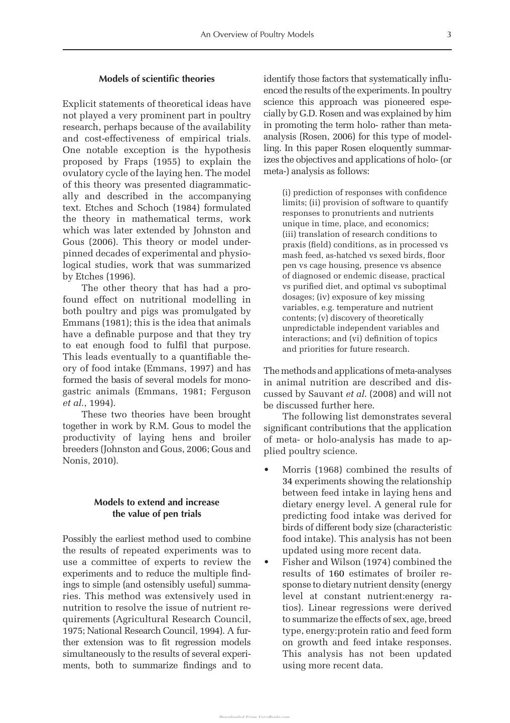 Nutritional Modelling For Pigs And Poultry
