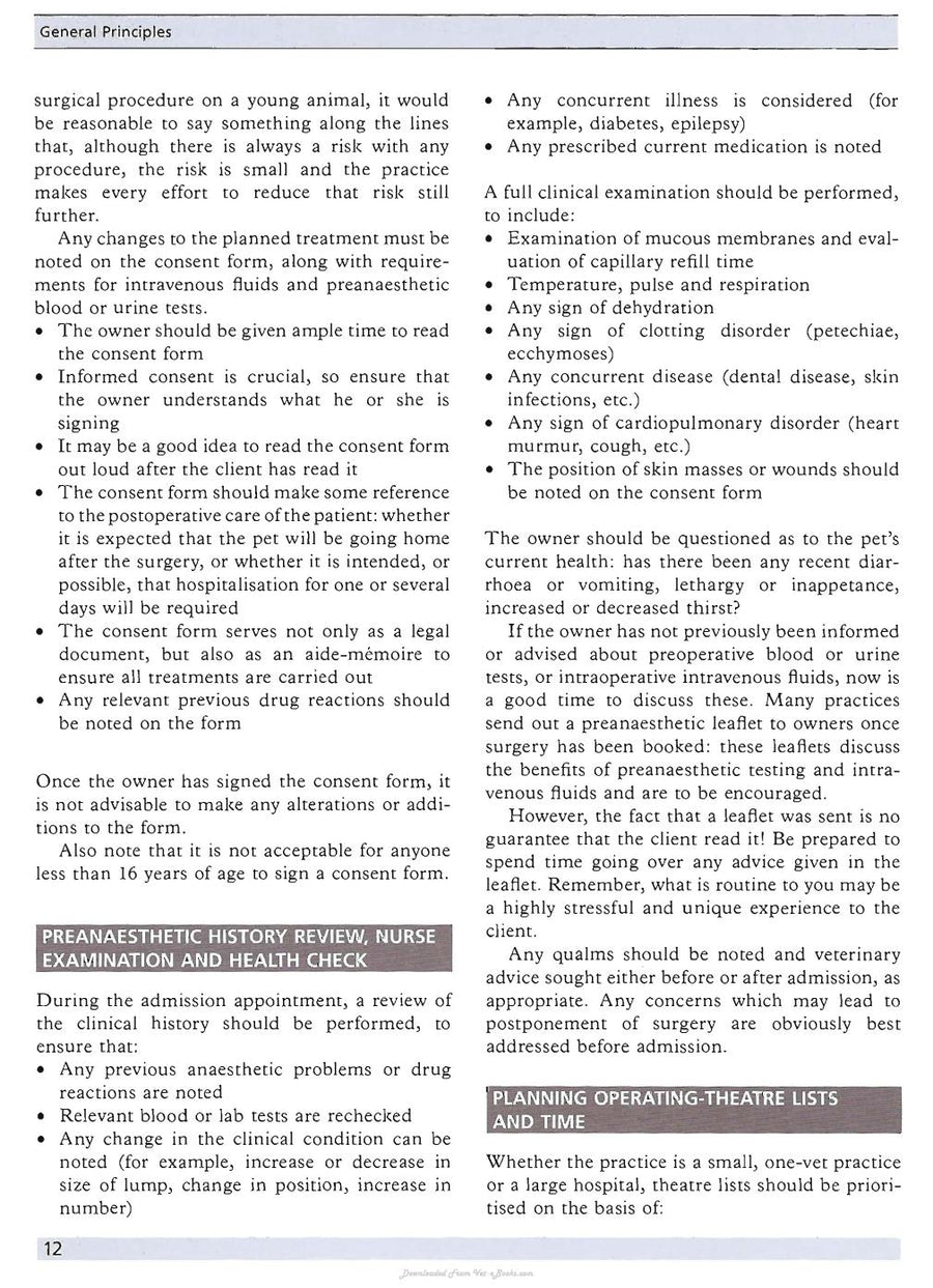 Preview page of Minor Veterinary Surgery a Handbook for Veterinary Nurses