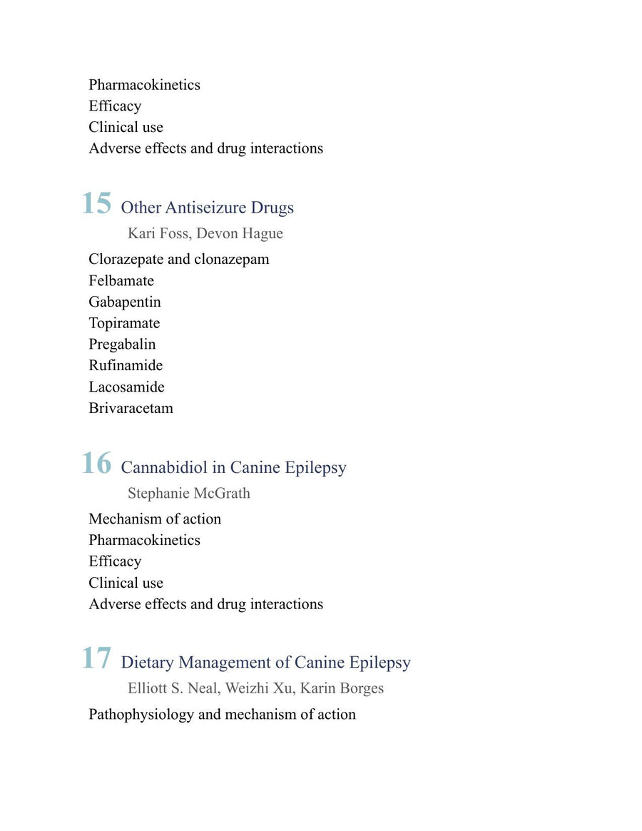 Preview page of A Practical Guide to Seizure Disorders in Dogs and Cats
