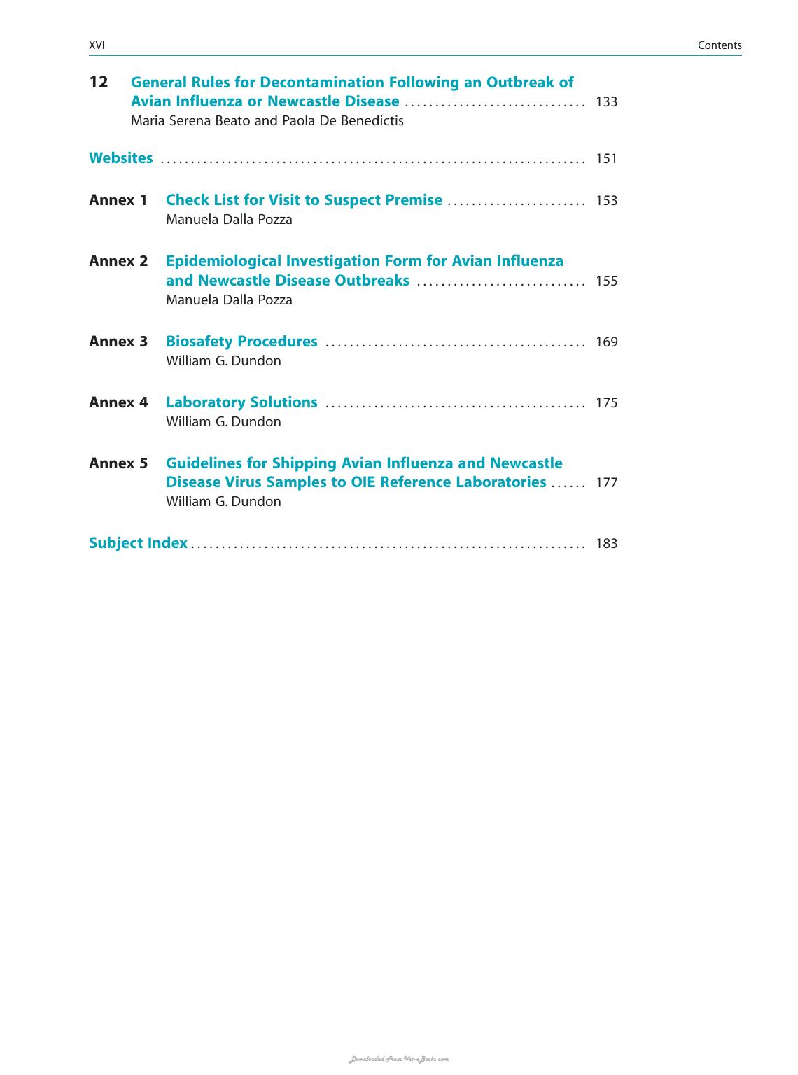 Avian Influenza And Newcastle Disease A Field And Laboratory Manual