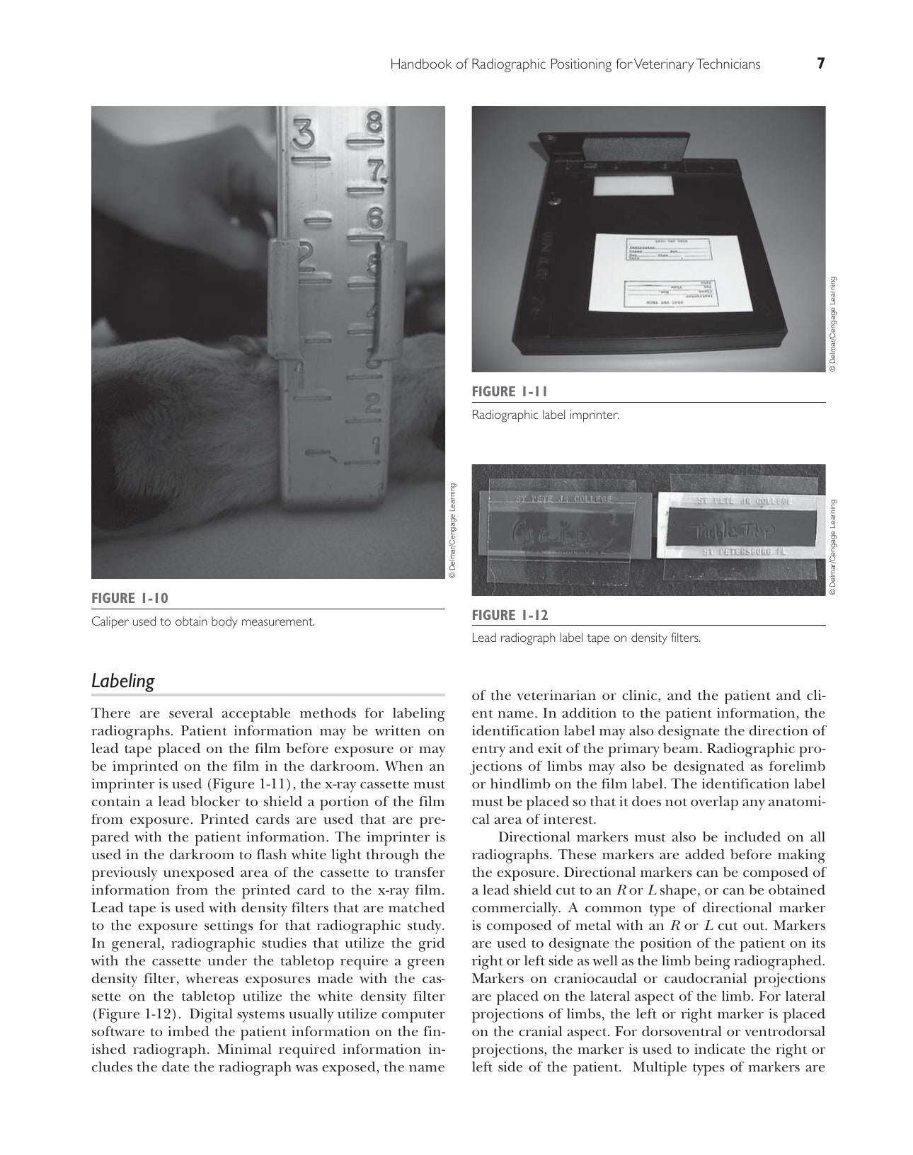 Handbook Of Radiographic Positioning For Veterinary Technicians