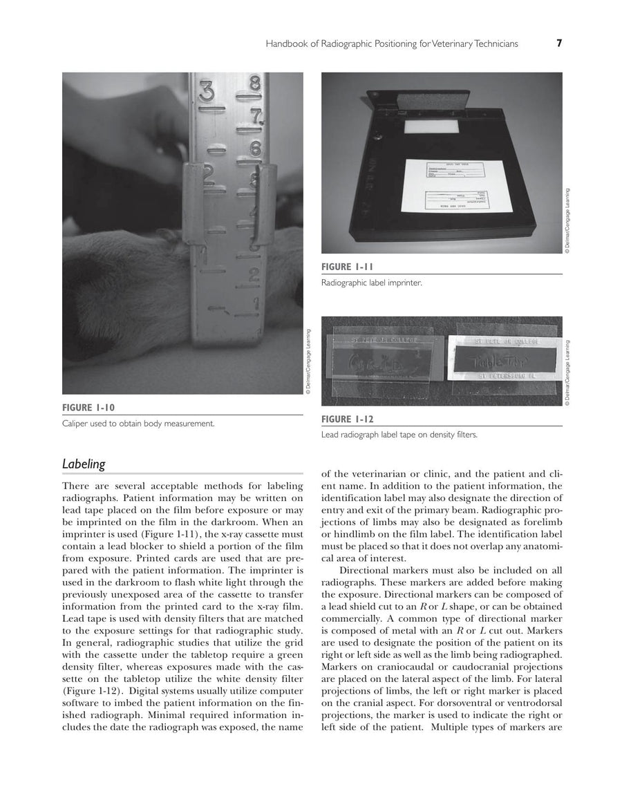 Preview page of Handbook of Radiographic Positioning for Veterinary Technicians