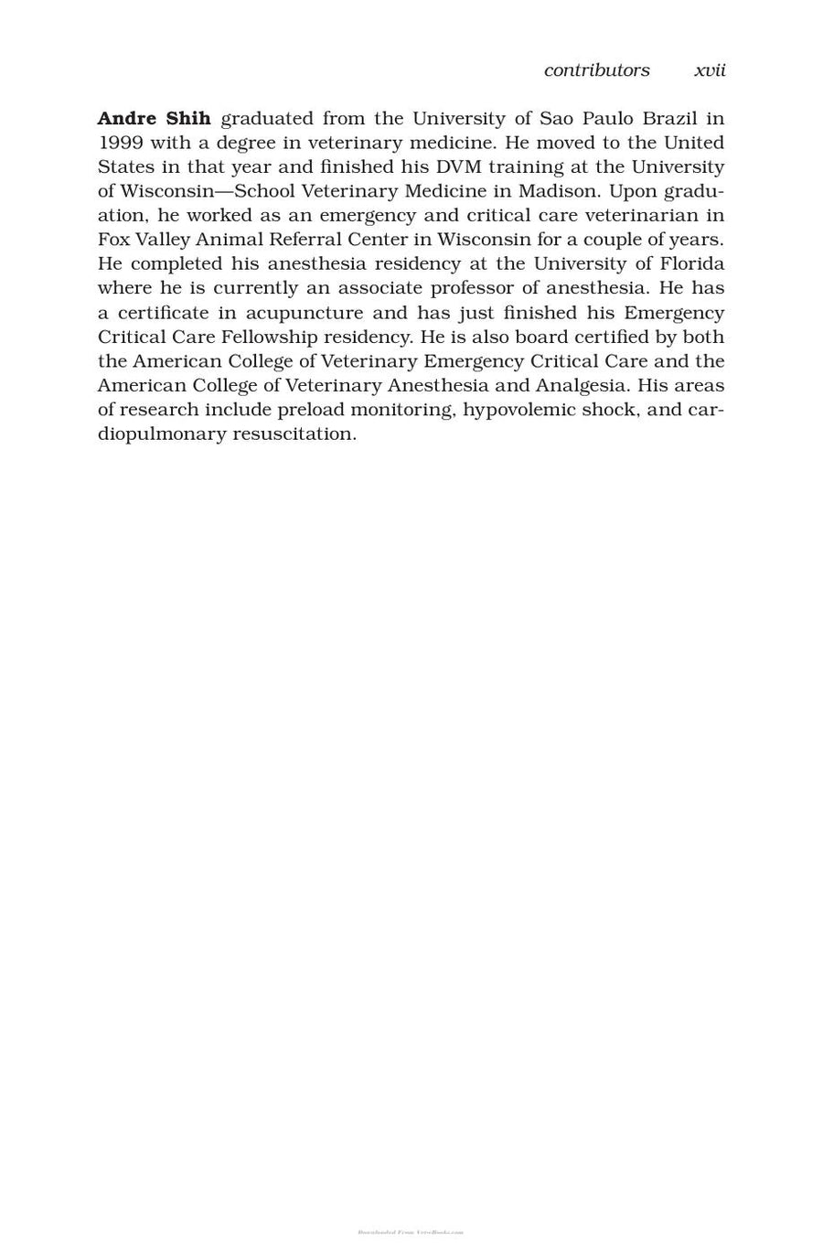 Preview page of Handbook of Laboratory Animal Anesthesia and Pain Management Rodents
