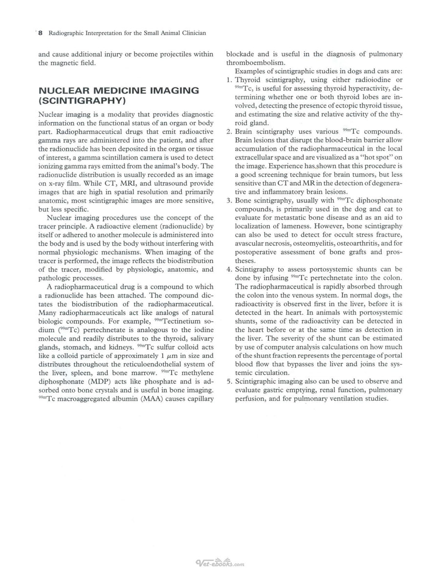 Preview page of Radiographic Interpretation for the Small Animal Clinician 2nd Edition