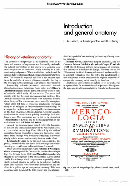Veterinary Anatomy of Domestic Mammals 3rd Edition