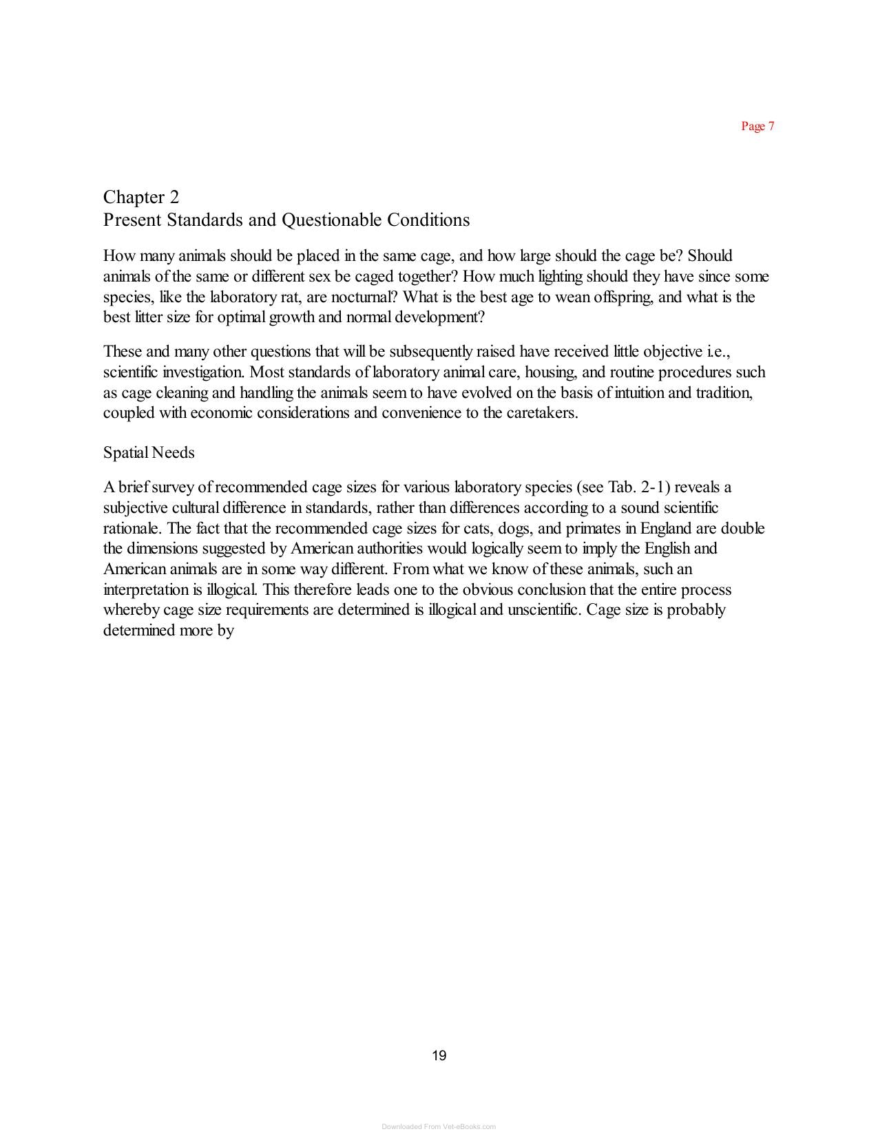 Laboratory Animal Husbandry Ethology Welfare And Experimental Variables