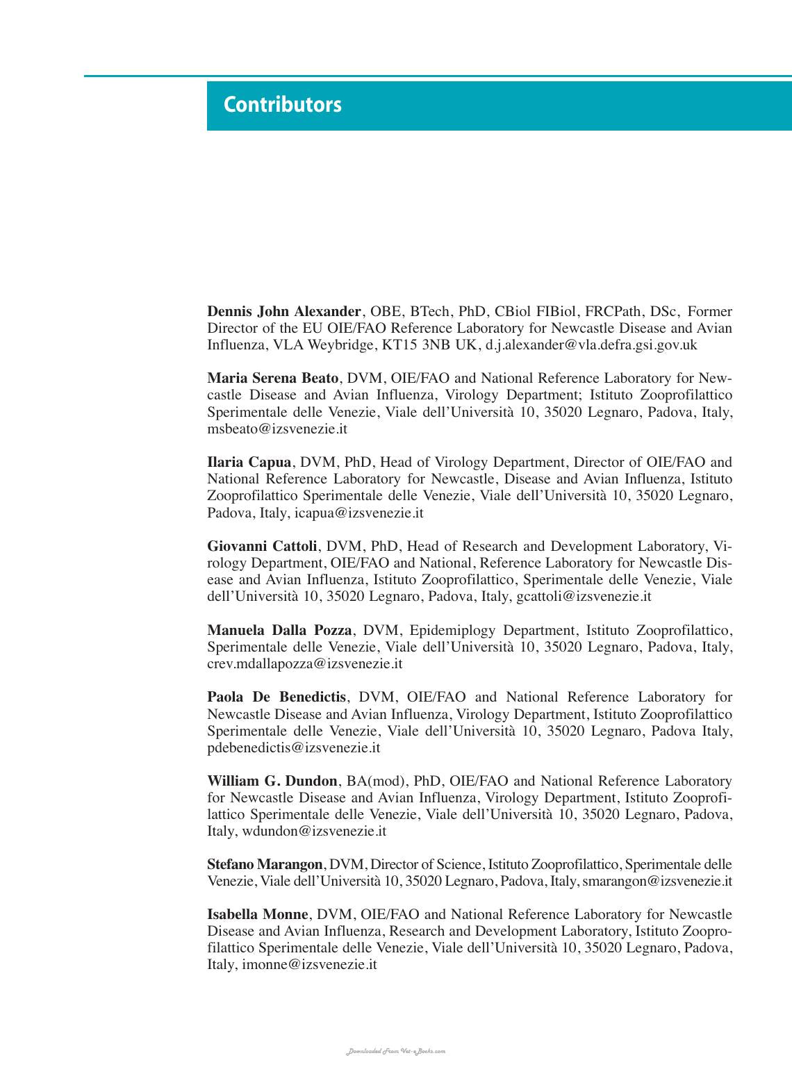 Avian Influenza And Newcastle Disease A Field And Laboratory Manual