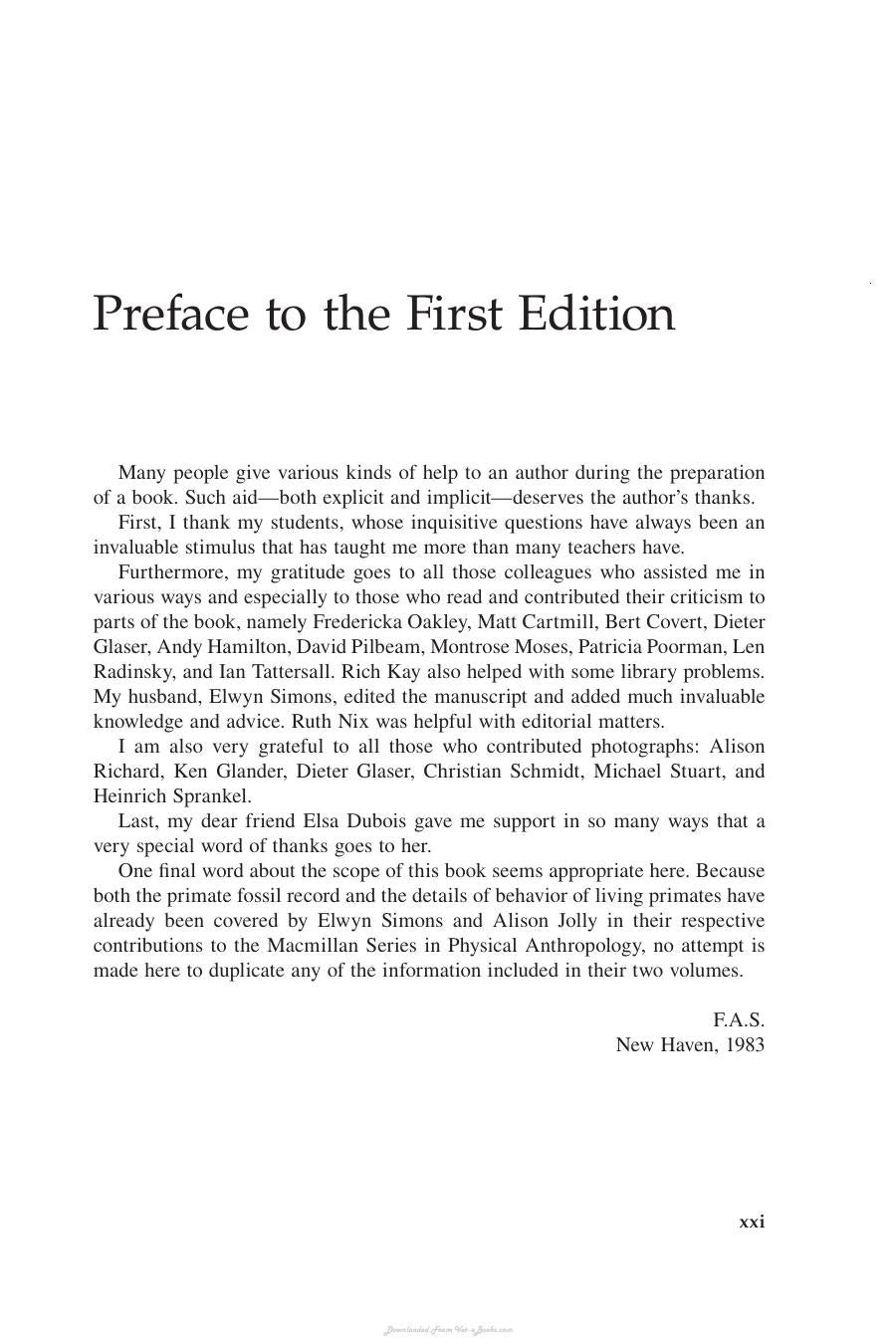 Primate Anatomy An Introduction 3Rd Edition