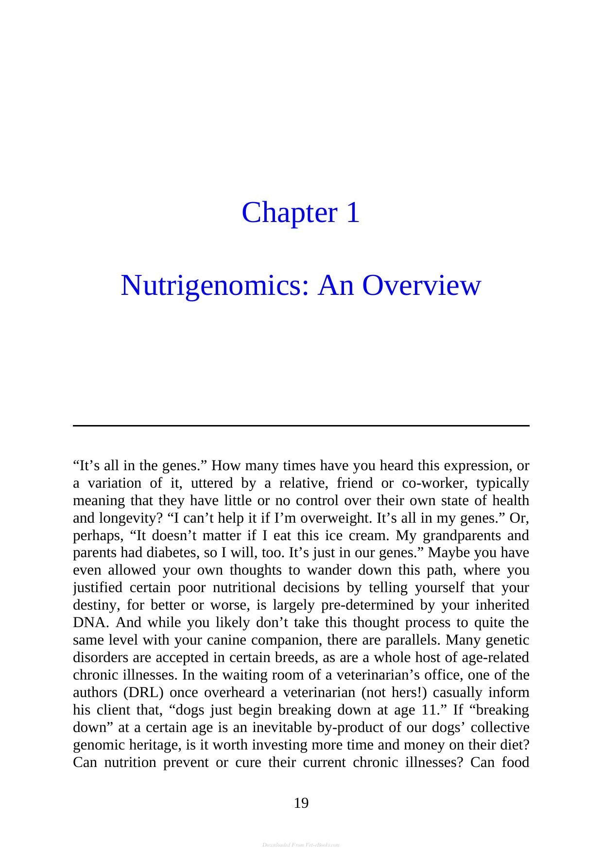 Canine Nutrigenomics The New Science Of Feeding Your Dog For Optimum Health