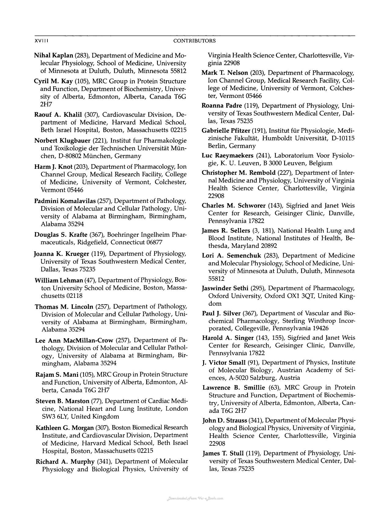 Biochemistry Of Smooth Muscle Contraction