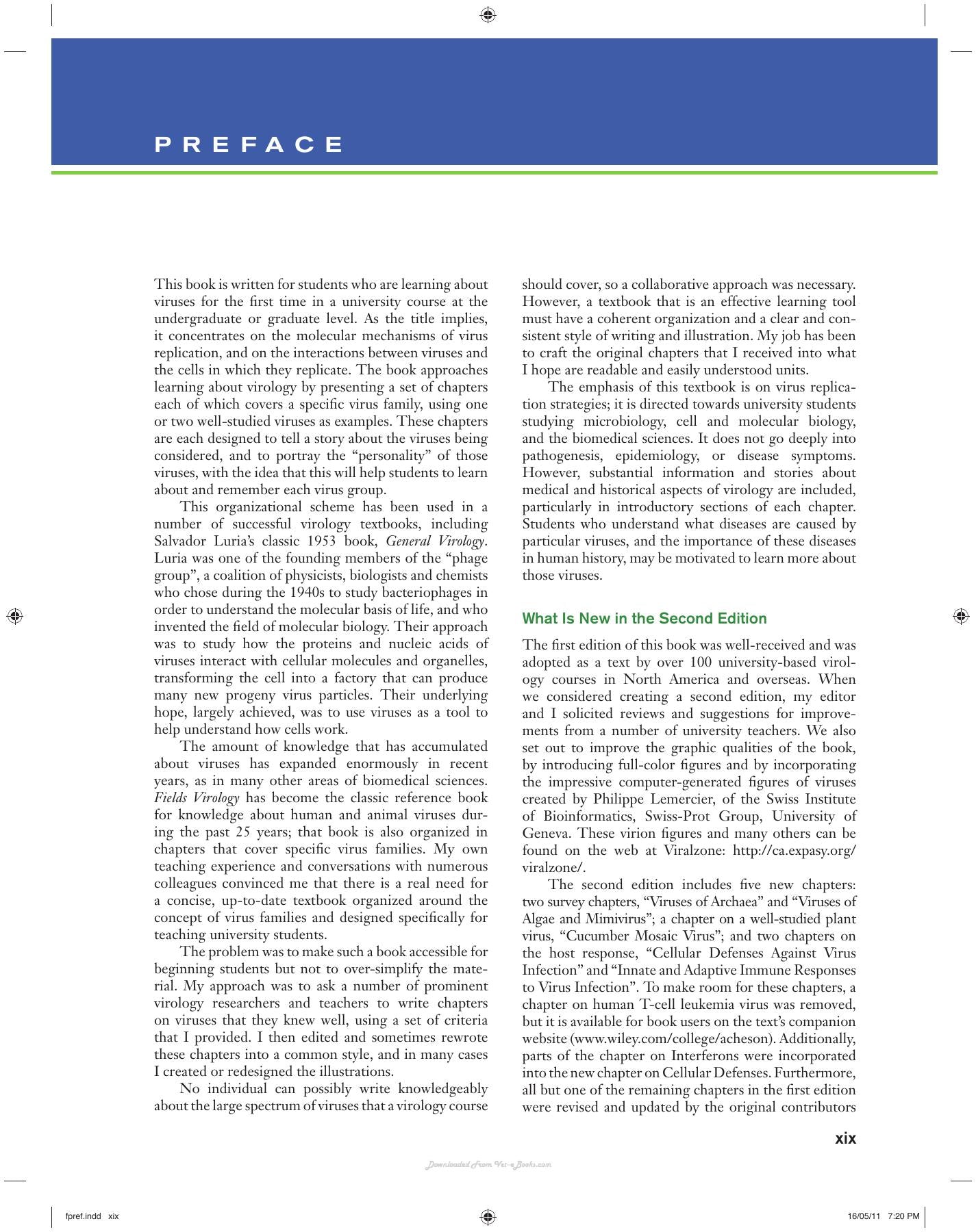 Fundamentals Of Molecular Virology 2Nd Edition