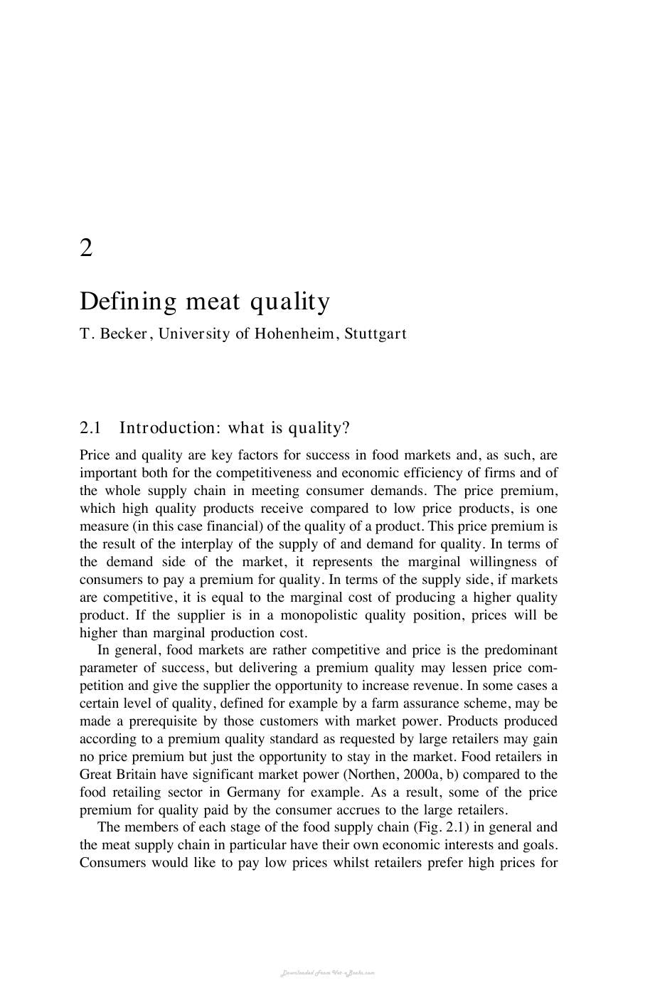 Meat Processing Improving Quality