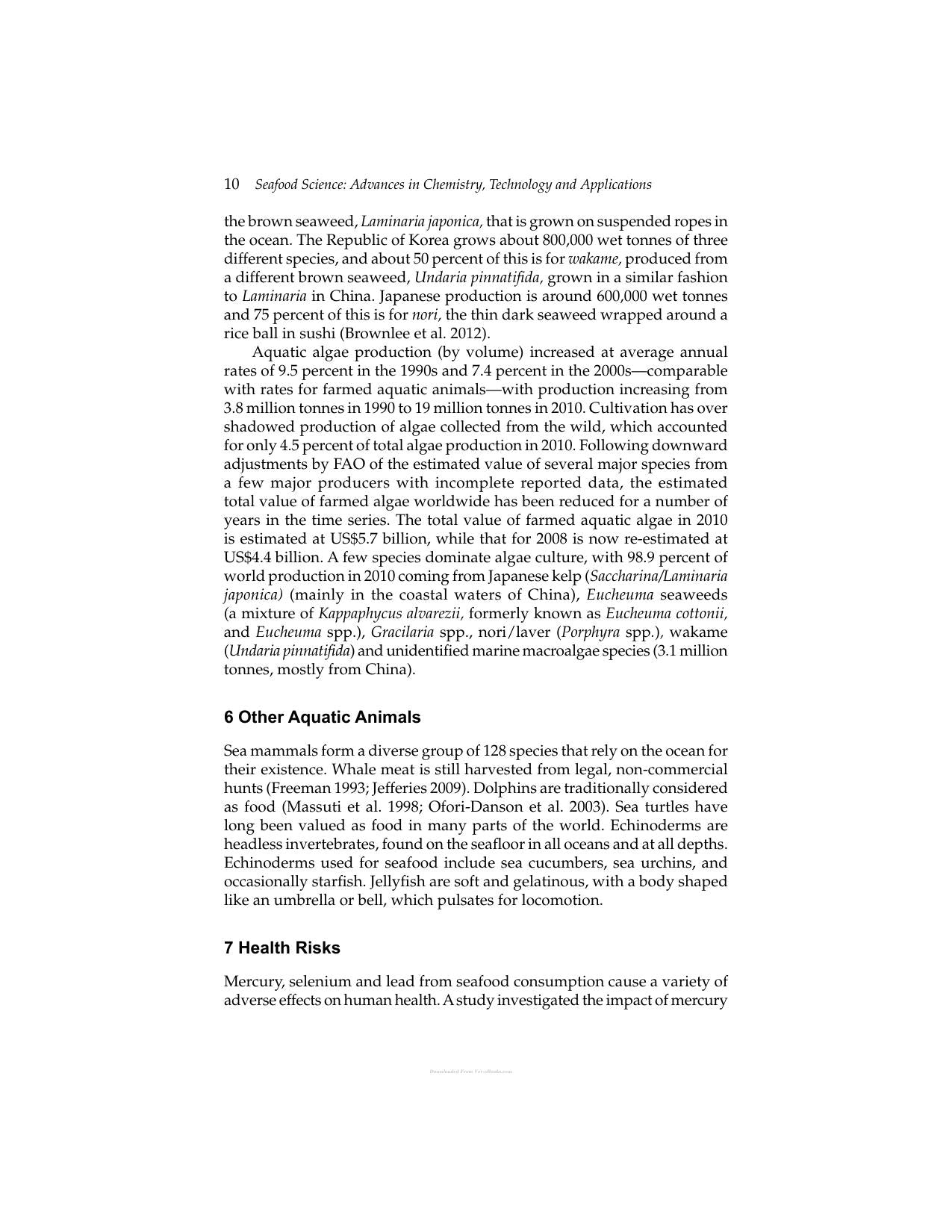 Seafood Science Advances In Chemistry Technology And Applications