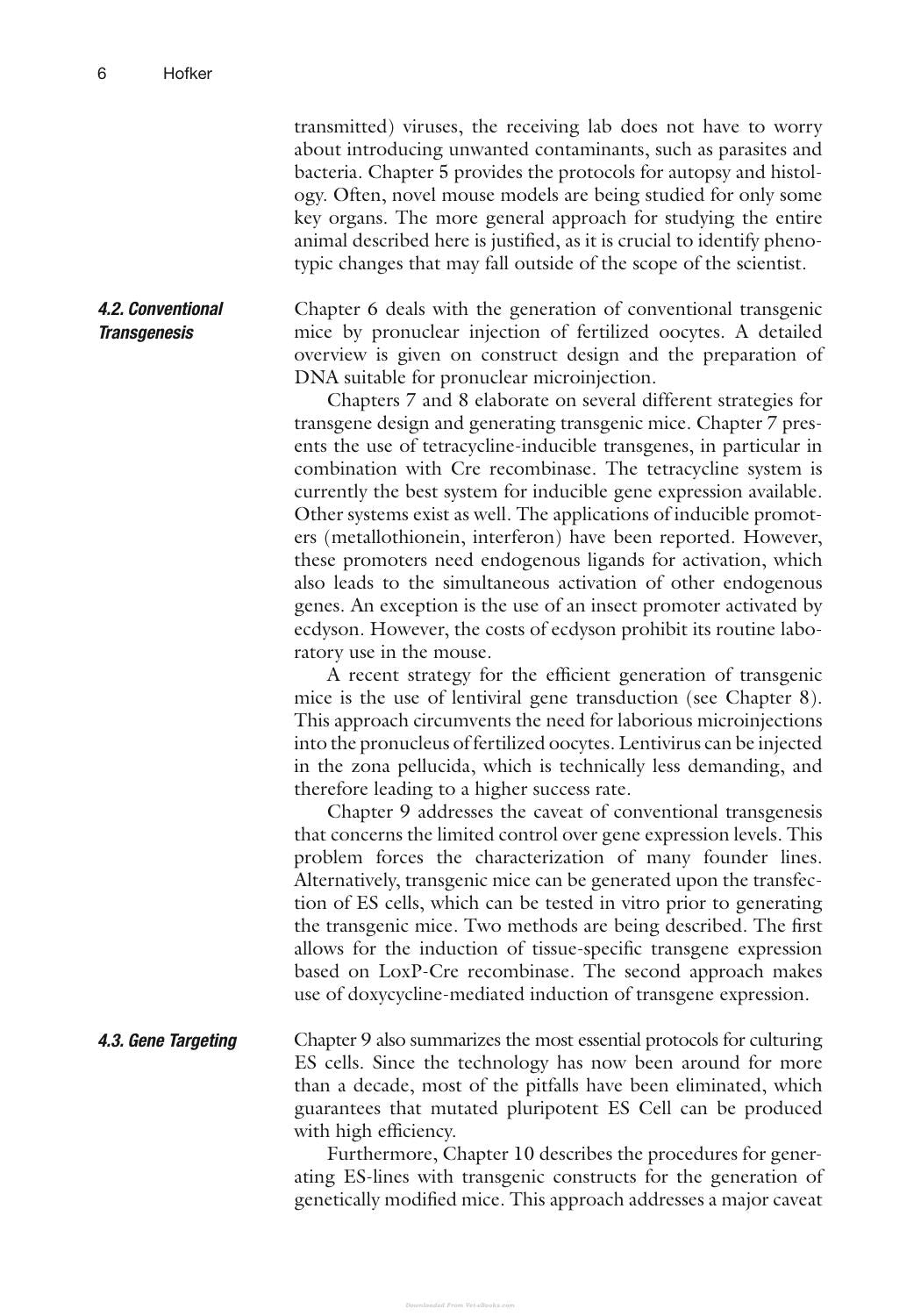 Transgenic Mouse Methods And Protocols 2Nd Edition