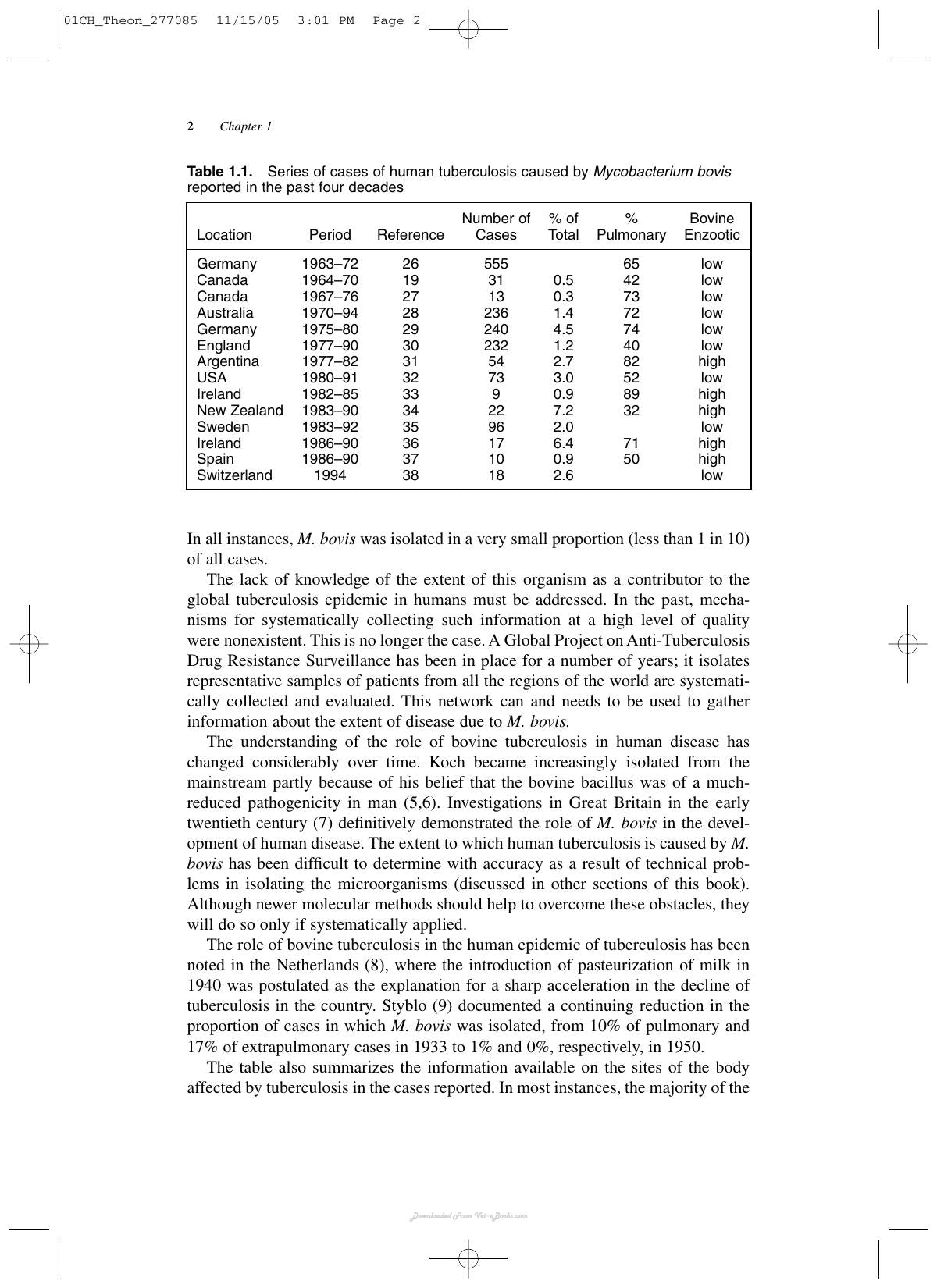 Mycobacterium Bovis Infection In Animals And Humans 2Nd Edition